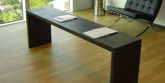 natuursteen tafel belgisch hardsteen kantoor